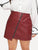 Plus Zipper Decoration Solid Skirts