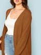 Plus Waffle Knit Jersey Duster Coat