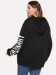 Plus Drop Shoulder Hoodie