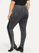 SHEIN Plus Contrast Panel Skinny Jeans