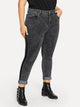 SHEIN Plus Contrast Panel Skinny Jeans