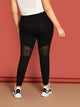 Plus Mesh Insert Leggings