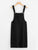 Plus Pocket Front Solid Pinafore Dress