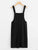 Plus Pocket Front Solid Pinafore Dress