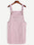 Plus Plain Corduroy Pinafore Dress