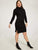 Plus High Neck Split Side Sweater Dress