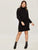 Plus High Neck Split Side Sweater Dress