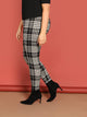 Plus Houndstooth Print Leggings