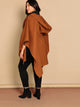 Plus Open Front Hooded Coat