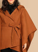 Plus Open Front Hooded Coat