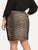 SHEIN Plus Contrast Sideseam Leopard Skirt