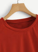 Plus Color Block Raglan Sleeve Sweatshirt