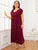 Plus Solid High Waist Night Dress