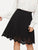 SHEIN Plus Scallop Cut Solid Skirt