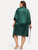 Plus Eyelash Lace Satin Robe