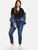 SHEIN Plus Bleach Wash Skinny Jeans Without Belted
