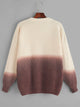 Plus Color-block Ombre Sweater