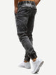 Men Drawstring Waist Solid Jeans