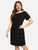 Plus Button Decoration Knit Dress