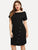 Plus Button Decoration Knit Dress