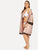 Plus Eyelash Lace Satin Robe