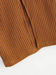 SHEIN Plus Solid Ribbed Knit Slit Hem Skirt