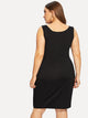 Plus Solid Tank Dress