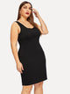 Plus Solid Tank Dress