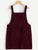 Plus Pocket Front Corduroy Pinafore Dress