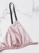 Plus Satin Plain Lingerie Set