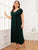 Plus Solid High Waist Night Dress