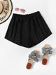 Plus Frill Trim Drawstring Swimming Shorts