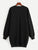 SHEIN Plus Faux Fur Patched Pocket Cocoon Knit Dress