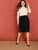 SHEIN Plus Laser Cut Scallop Hem Skirt