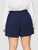 Plus Paperbag Waist Slant Pocket Shorts