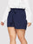 Plus Paperbag Waist Slant Pocket Shorts