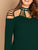 Plus Ladder Cut Out Yoke Pencil Dress