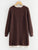 Plus Guipure Lace Trim Raglan Sleeve Sweater Dress