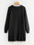 Plus Guipure Lace Trim Raglan Sleeve Sweater Dress