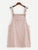 Plus Pocket Front Corduroy Pinafore Dress