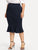 Plus Solid Mermaid Hem Skirt
