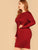  Plus V Cut & Twist Back Fitted Dress
