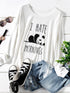 Plus Letter And Panda Print Tee