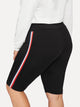 Plus Striped Tape Side Cycling Leggings