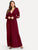  Plus Self Belted Surplice Wrap Dress