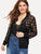 Plus Solid Lace Jacket