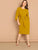  Plus Exaggerate Split Sleeve Pencil Dress