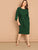  Plus Exaggerate Split Sleeve Pencil Dress