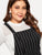 Plus Striped Pinafore Dress