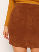 SHEIN Plus Wide Waist Corduroy Skirt